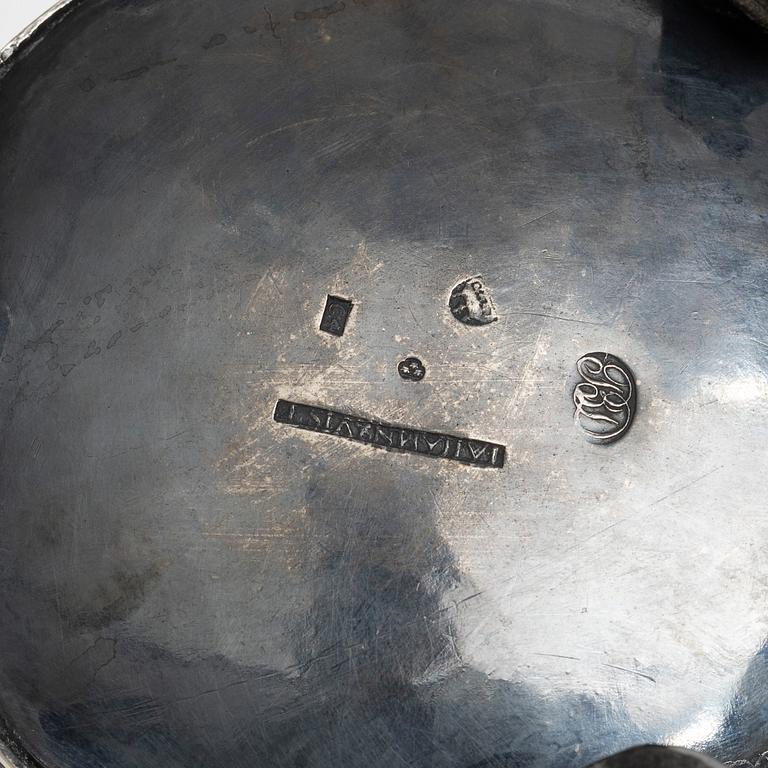 Johan Adolf Hamnqvist, a silver coffee pot, Åmål, Sweden, 1837.