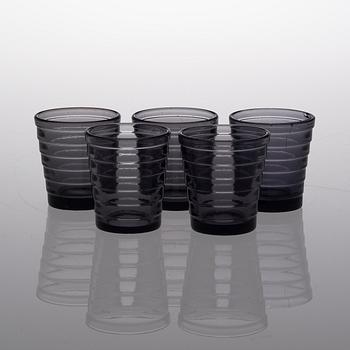 Aino Aalto · AINO AALTO, 5 GLASSES, "Bölgeblick". Designed in 1932.