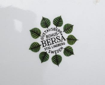 SERVISDELAR, 13 st, porslin, "Berså", Stig Lindberg, Gustavsberg.