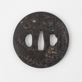 Tsuba, mumei, Japan, Edo.