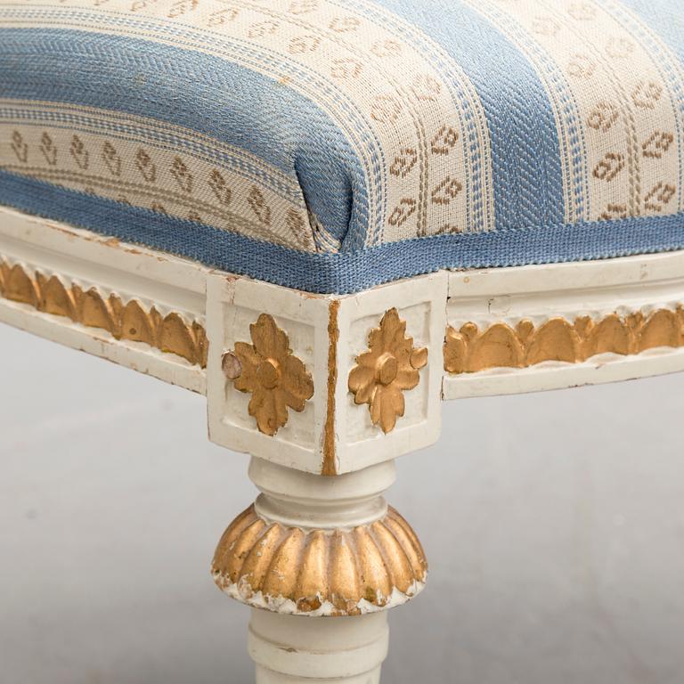 EPHRAIM STÅL, tillskrivna, stolar, 4 stycken, sengustavianska, 1700-talets slut.