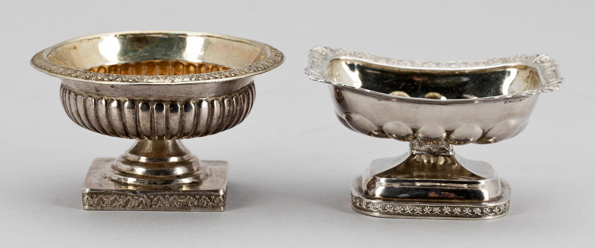 SALTKAR, 2st, silver, St Petersburg resp Moskva, Ryssland, 1800-tal. Totalvikt ca 70 gram.