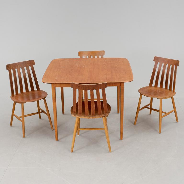 BORD OCH STOLAR, 1+4 delar, Tallåsen.