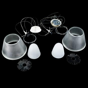 A pair of "Romeo Moon S1" lamps, designed by Philippe Starck for Flos.