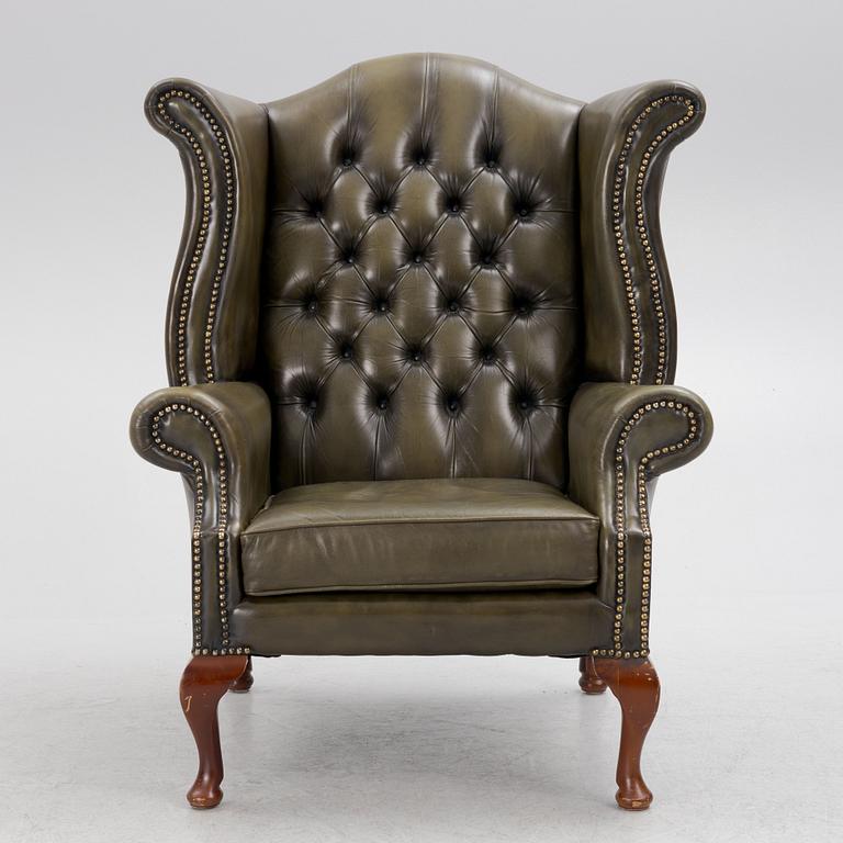 A wingback armchair, 20th century.