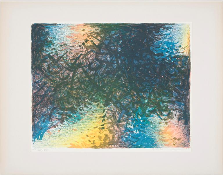 KARL AXEL PEHRSON, mapp med 10 färglitografier, "Naturspel", sign o numr.