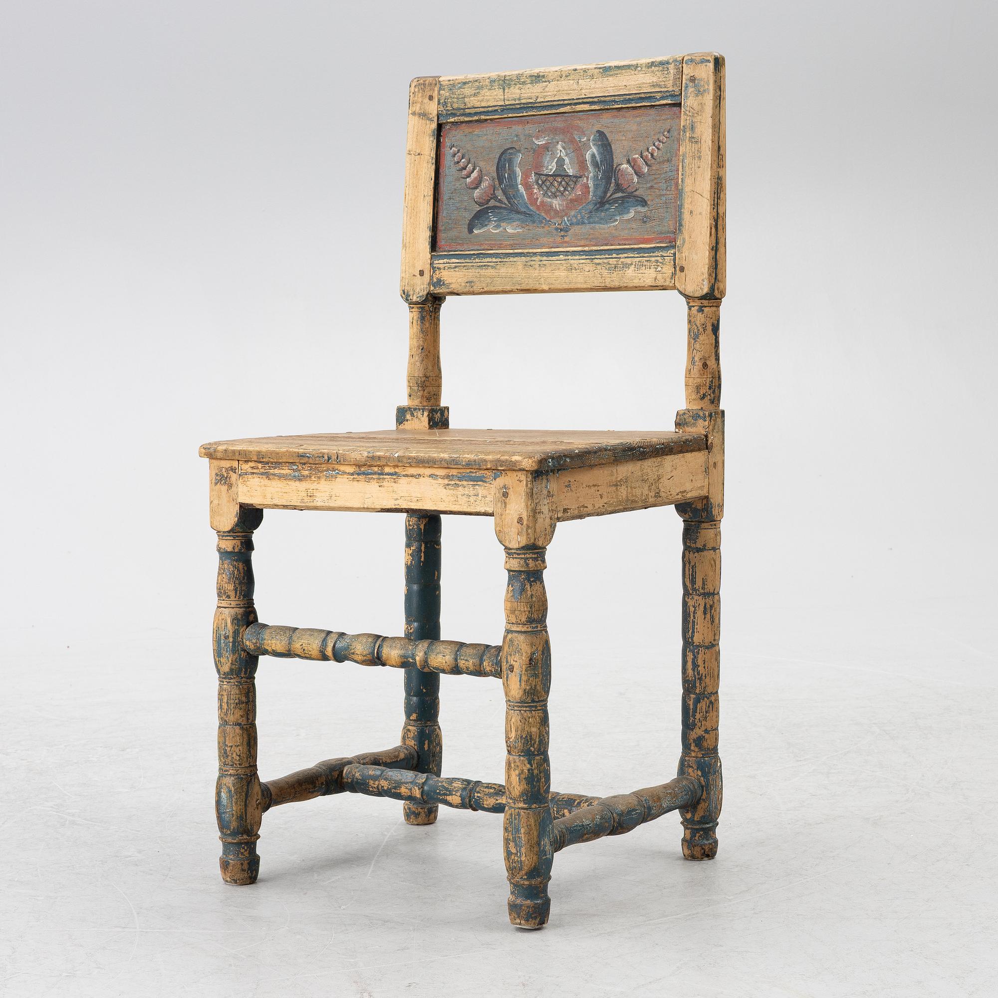 Stol, allmoge, Dalarna. 1780-tal.