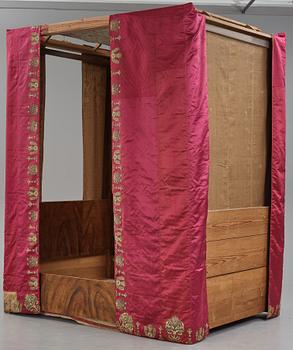 Four-poster bed, called "Axel Oxenstiernas bed", probably 18th century.
