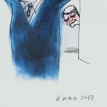 MAGNUS BARD, blandteknik, signerad och daterad 2013.