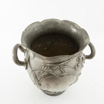 Vase Jugend  Kayserzinn  Germany early 20th century pewter.