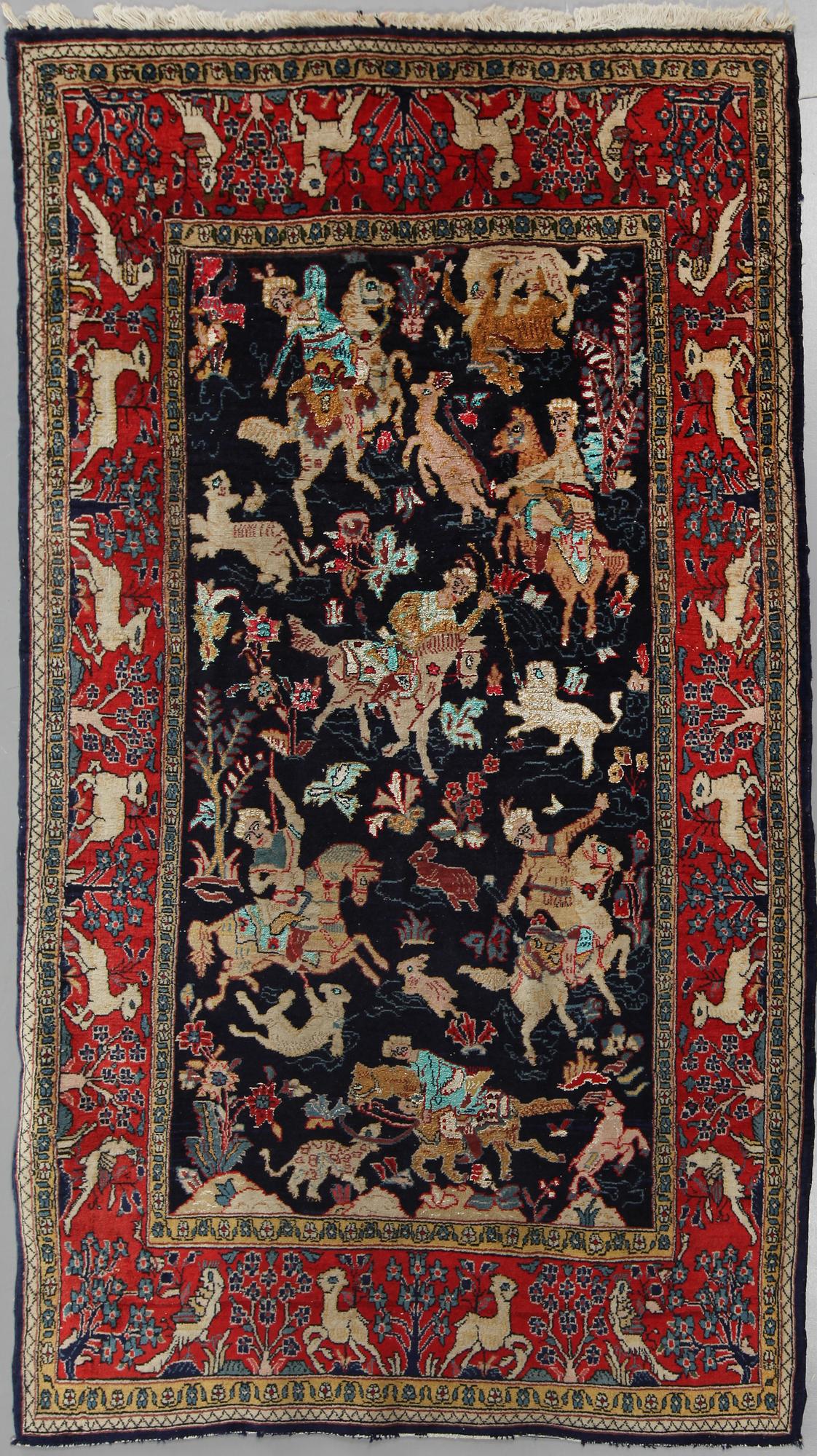 MATTA, old/semiantik, Ghom figural, 184x101 cm.