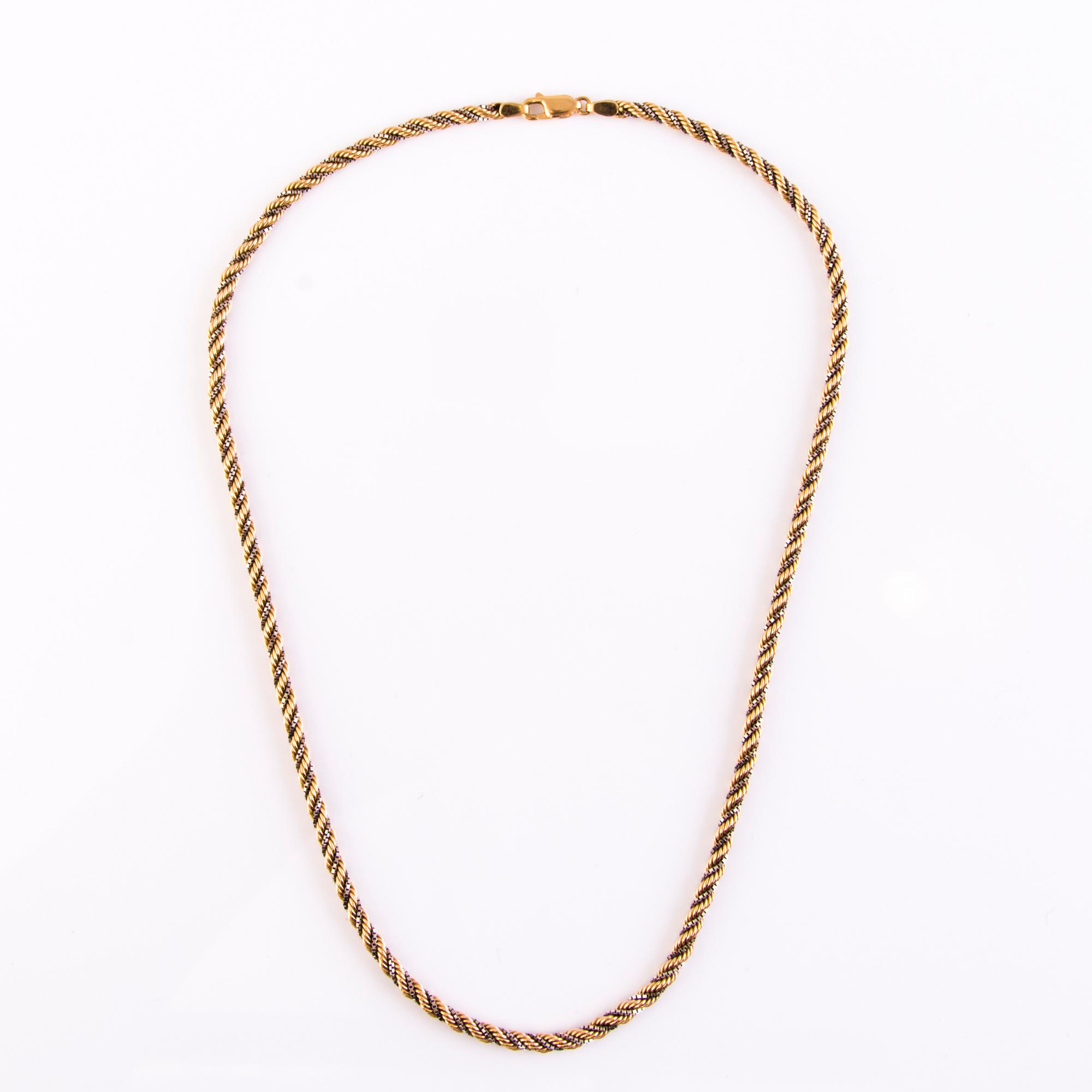 A 14K gold necklace, Kellomiehet Oy, Helsinki, Finland.