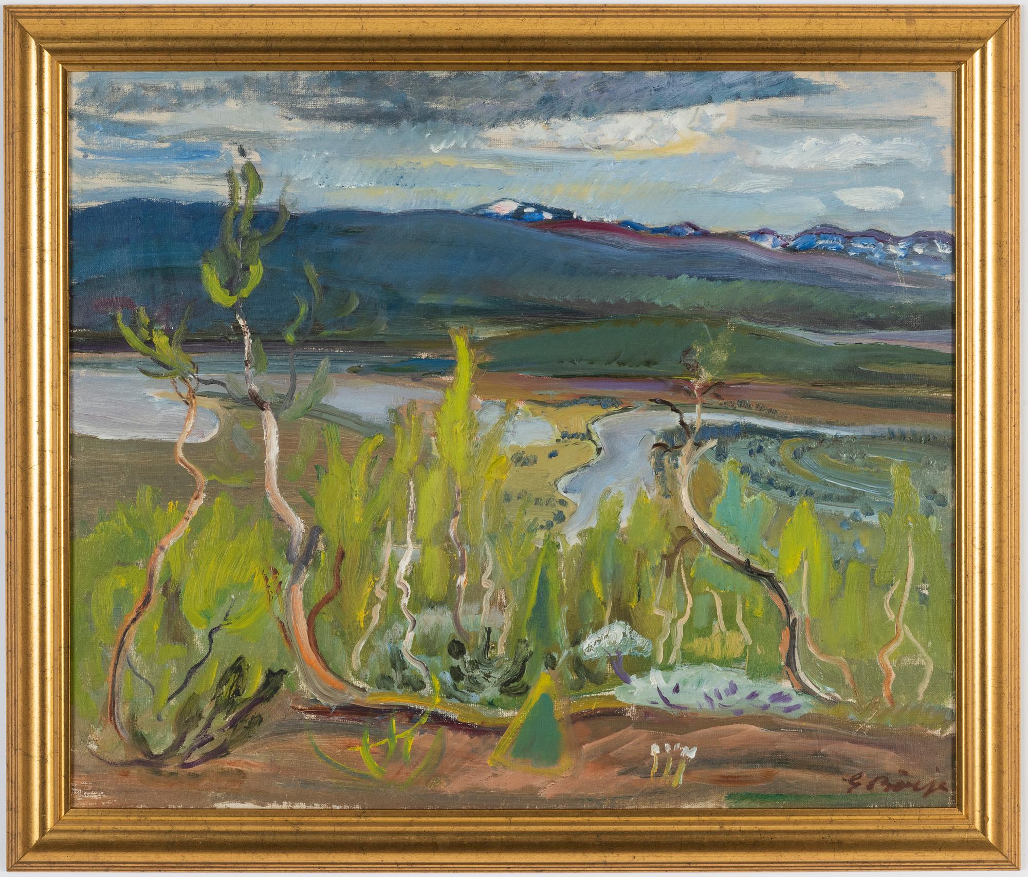 Gideon Börje, oil on canvas, signed.