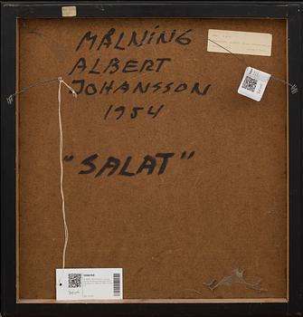 ALBERT JOHANSSON, oil on panel signed and dated 1954.