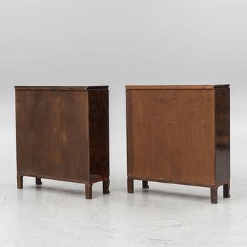 Bookcases, a pair, functionalist, 1920s/30s.