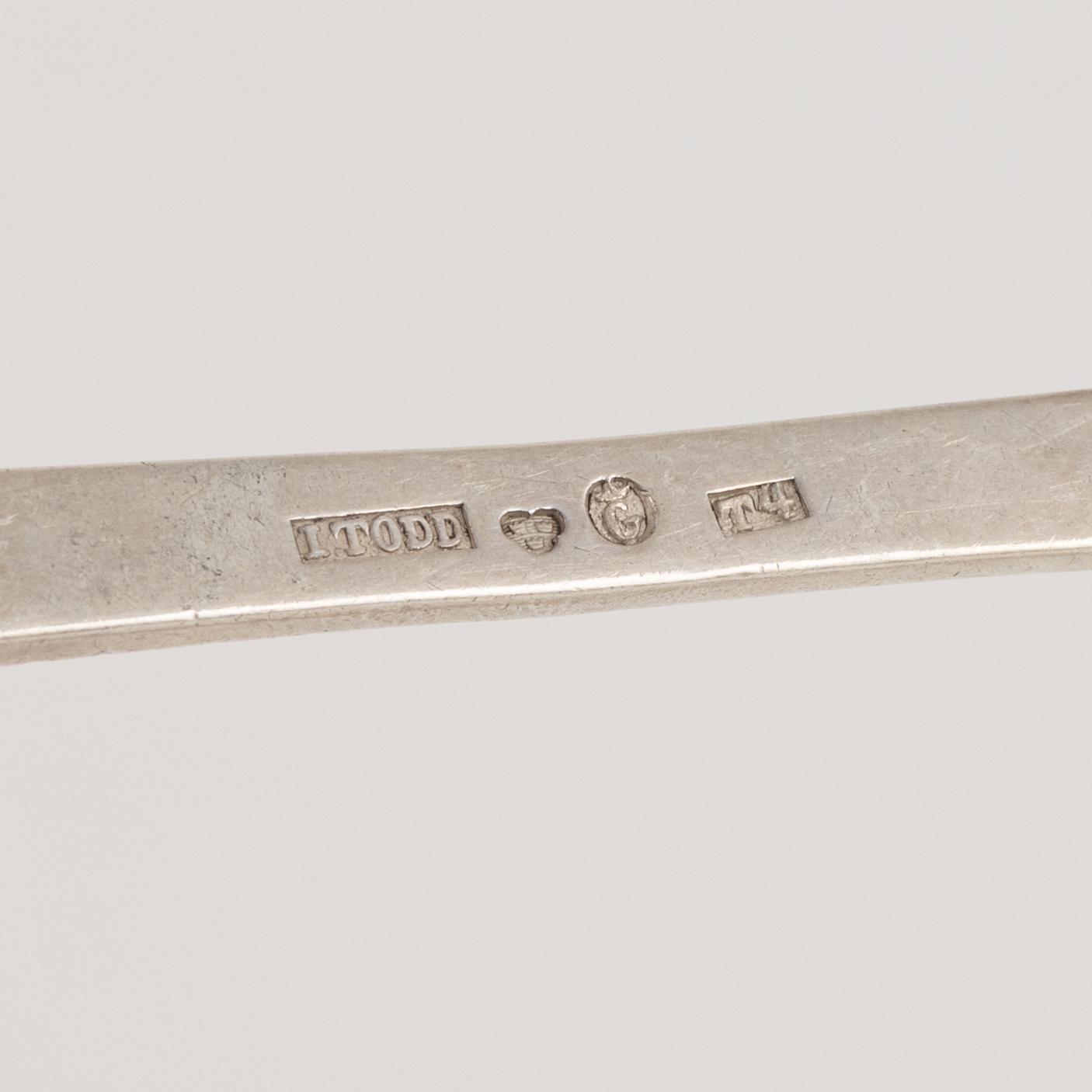 5+3 Swedish Silver Spoons, mid 19th century.