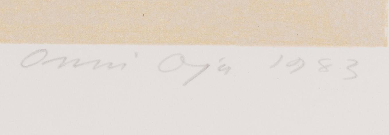 ONNI OJA, färglitografi, numererad XIII/XXV, signerad och daterad.