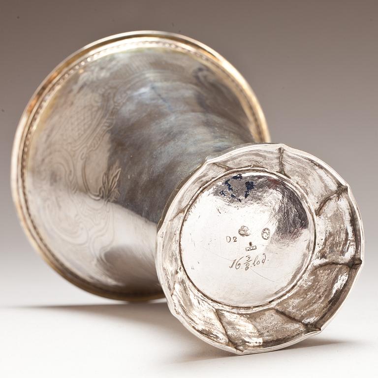 POKALVAS, silver. Mikael Nyberg 1786. Stockholm.