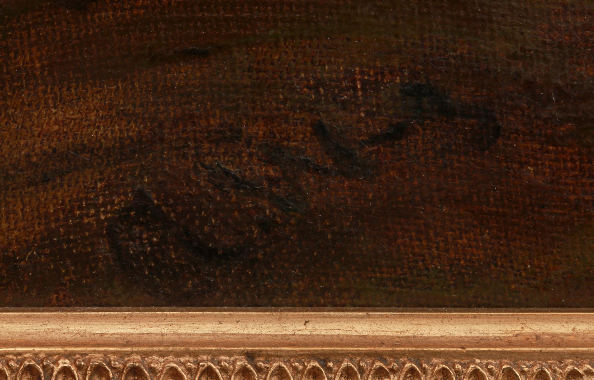 ALFRED WAHLBERG, olja på duk, monogramsign.