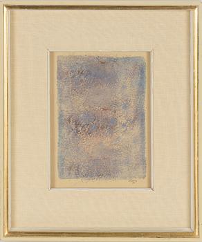 Mark Tobey, monotype on paper, signed and dated 1950.