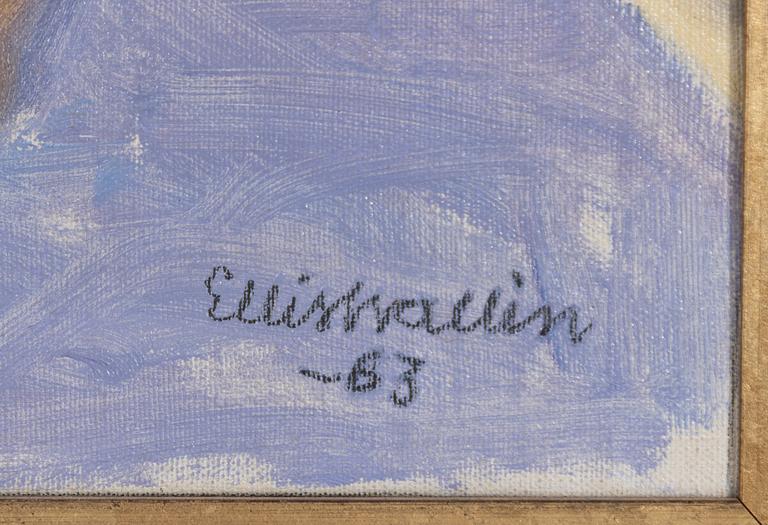 Ellis Wallin, Still life with yellow pot.