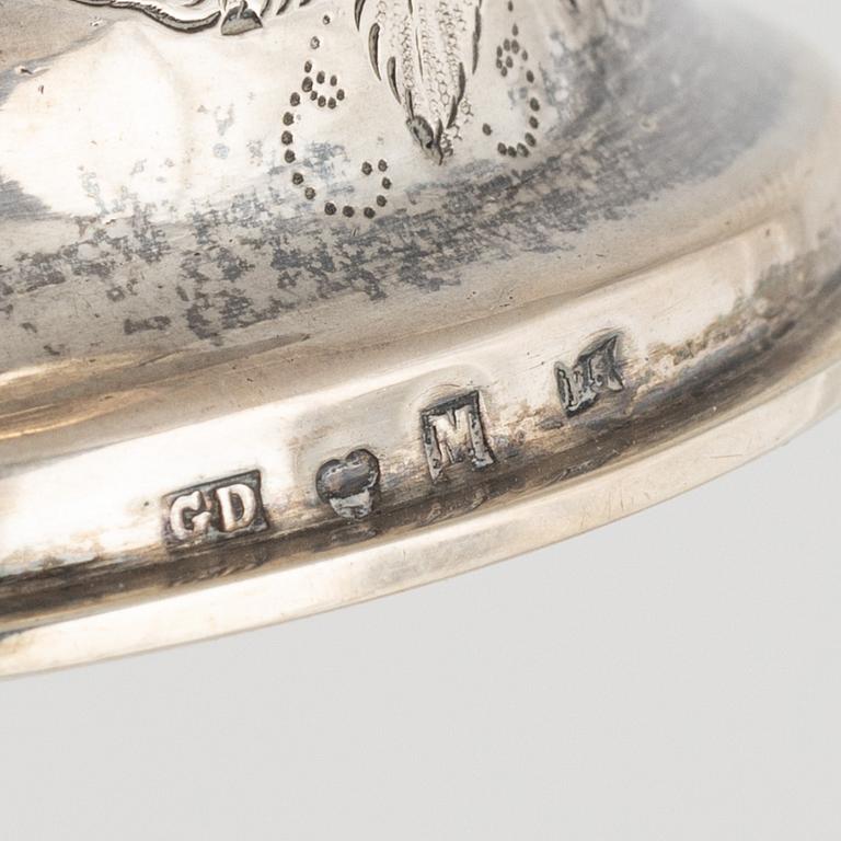 Silverföremål, 26 st, bland annat fat, GAB Guldsmedsaktiebolaget Stockholm, 1950.