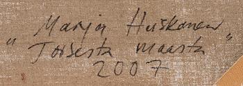 MARJA HEISKANEN, "TOISESTA MAASTA".
