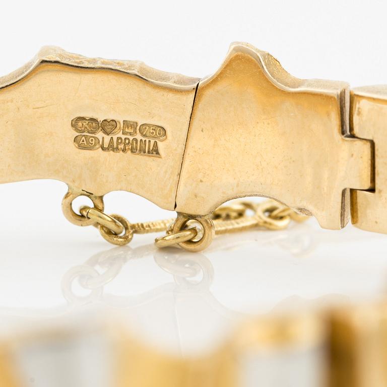 Lapponia armband 18K guld och platina.