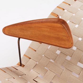 Arne Vodder, a lounge chair with side table, Bovirke, Denmark 1950s.