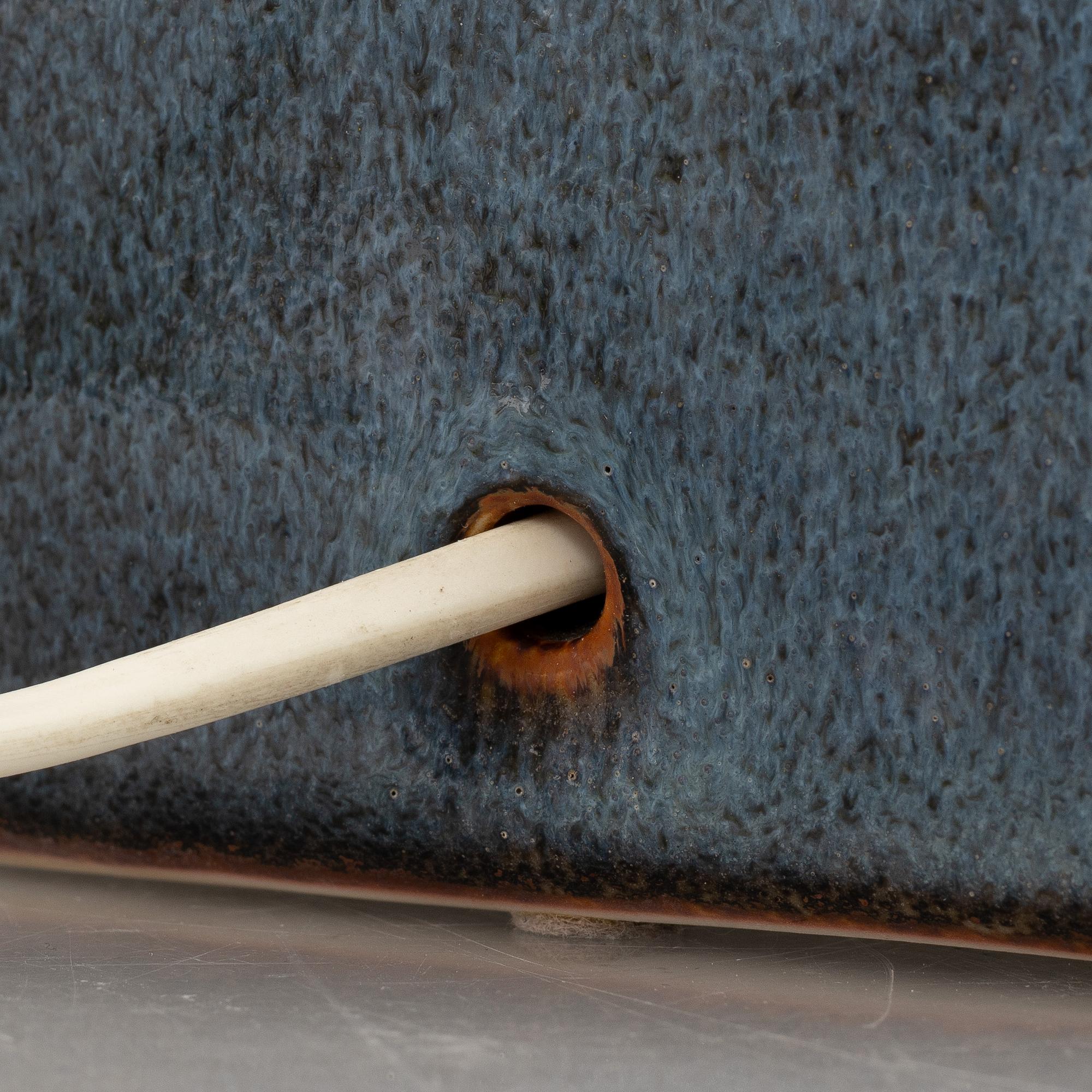 Stig Lindberg, a stoneware table lamp, Gustavsberg Studio 1979.