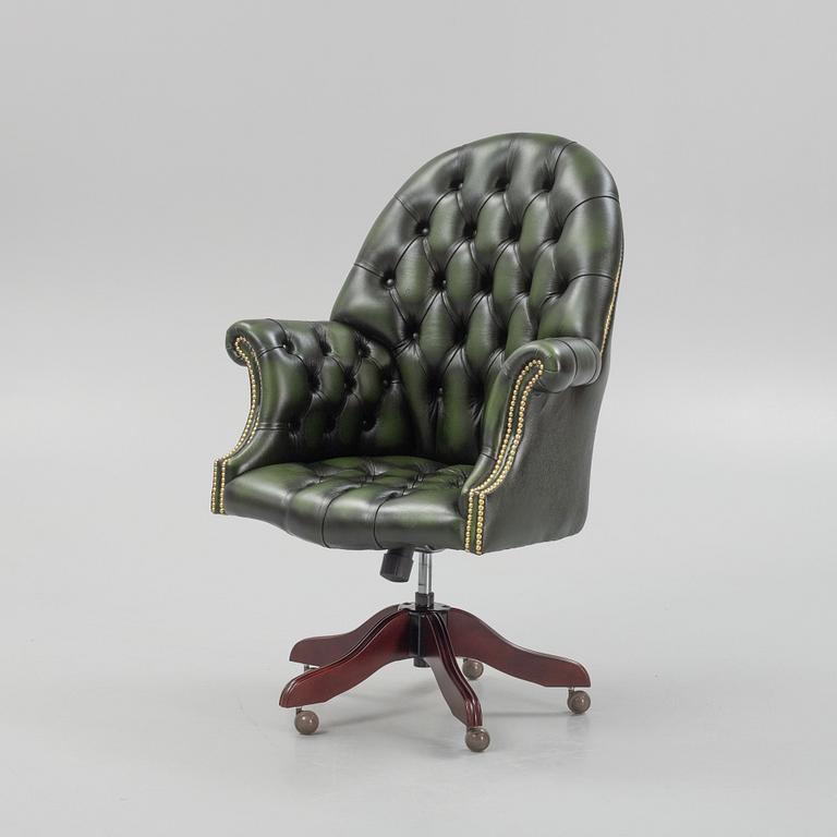 A Chesterfield Sofa Company desk chair, England, contemporary.