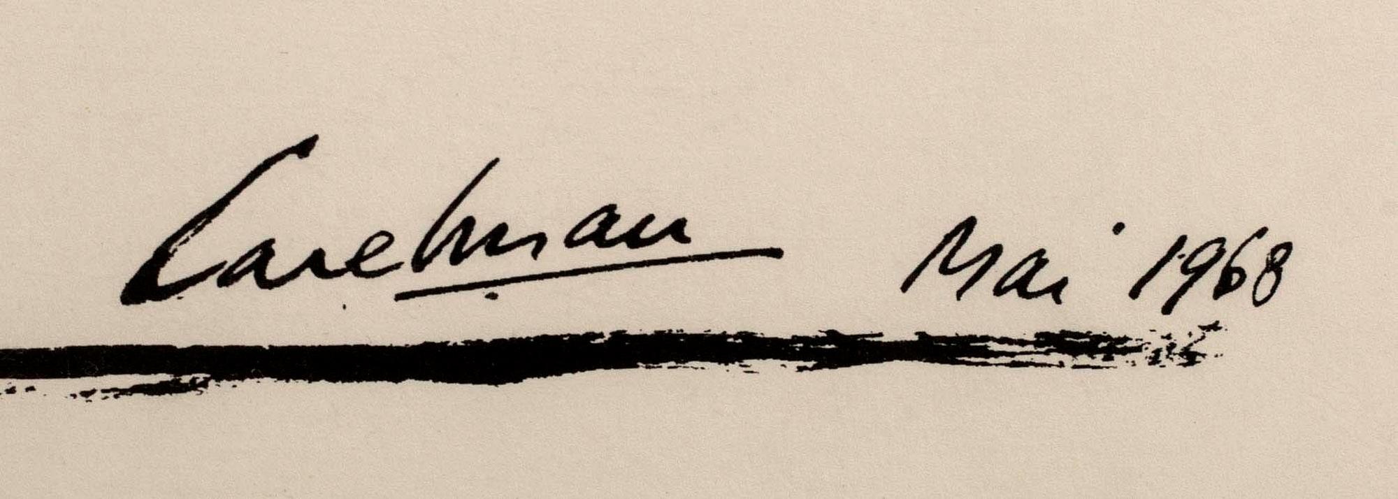 LUC SIMON, 2 litographes, signed in print May 1968 + one, unknown.