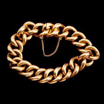 ARMBAND, 18 k guld, G.D.& C. svenska stämplar 1961. Vikt ca 36 g.