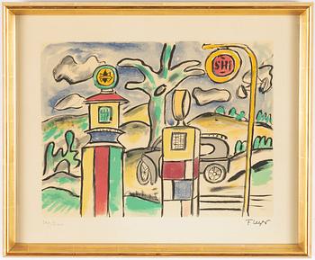 Fernand Léger, after, a lithograph in colours, 1959, signed in the print and numbered 264/300.