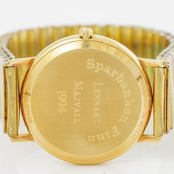Certina, 18K gold, wristwatch, 33.5 mm.