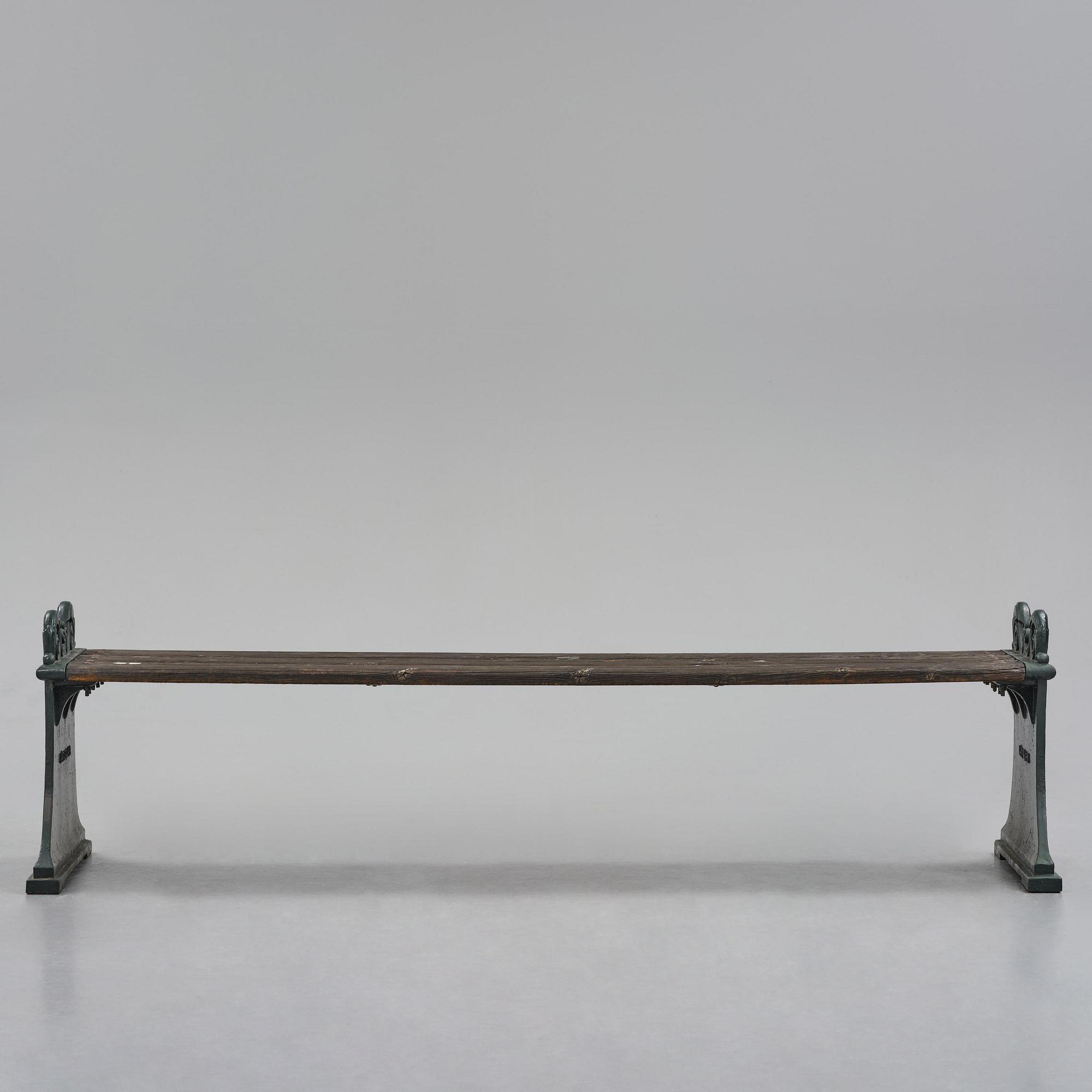 Folke Bensow, bänk, ”Parkbänk N:r 1", Swedish Grace, Näfveqvarns bruk.