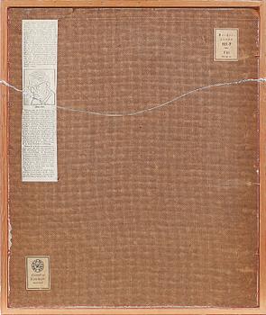 ALBERT ELDH, olja på pannå, signerad.