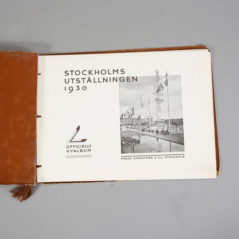 BOK SAMT UTSTÄLLNINGSKATALOG, Stockholmsutställningen 1930.
