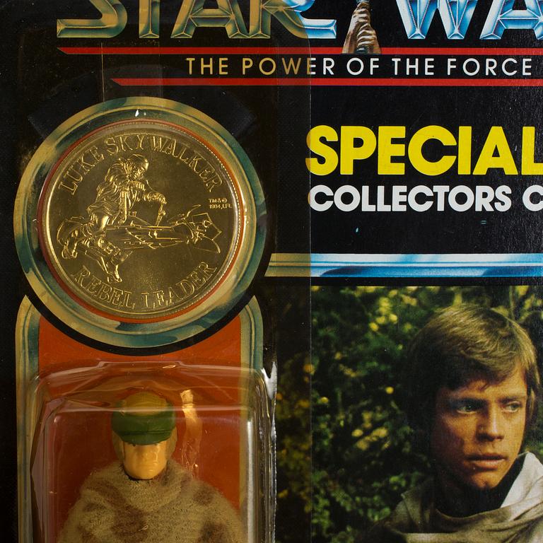 STAR WARS, Luke Skywalker poncho, Warok och Barada i förpackningar, Kenner, Power of the Force, 1984.