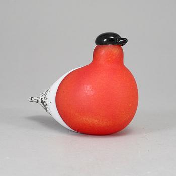 OIVA TOIKKA, a glass bird, Bullfinch (Punatulkku) 1994–. Signed O. Toikka Nuutajärvi.