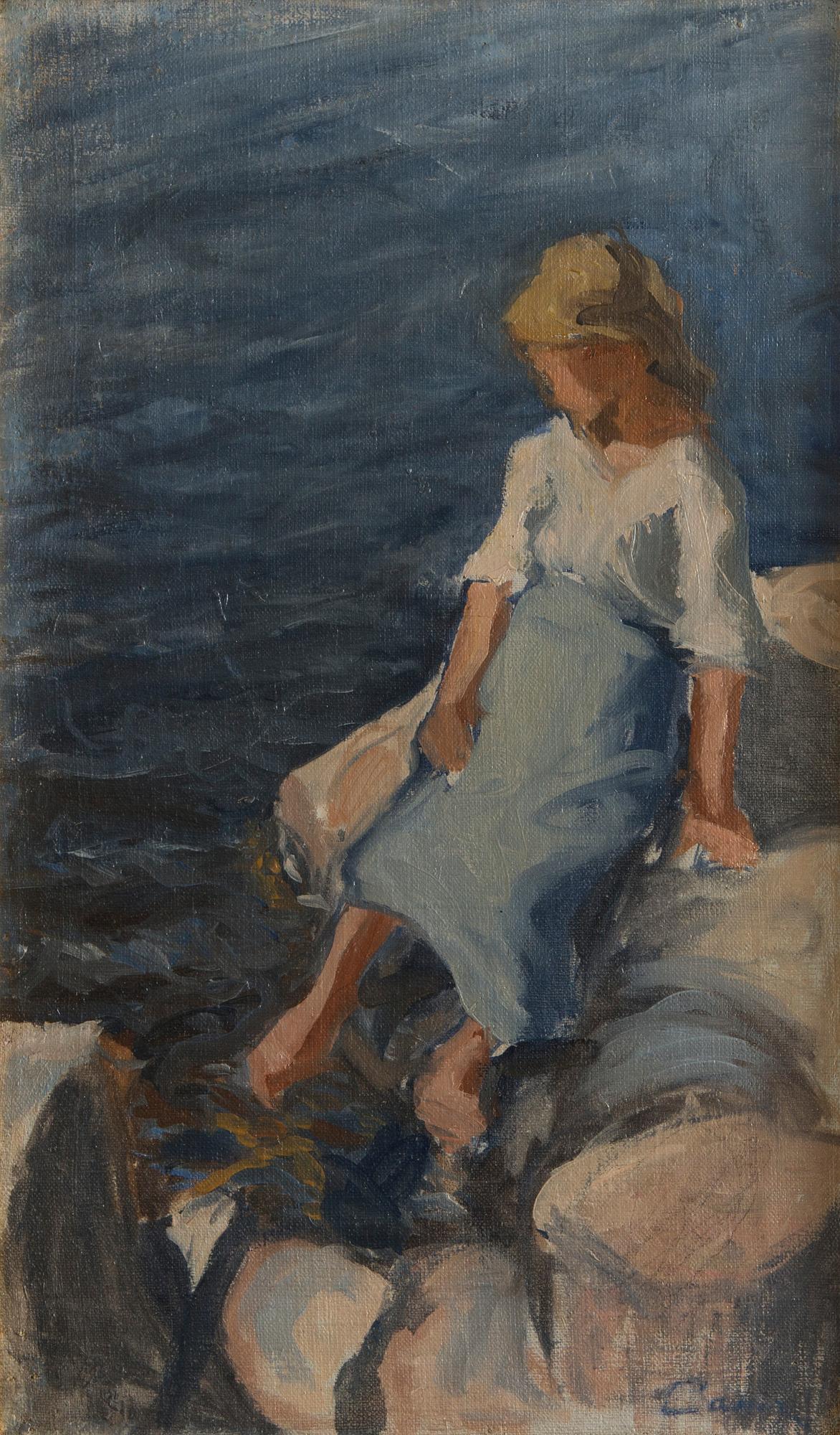 Alvar Cawén, Flicka vid stranden.