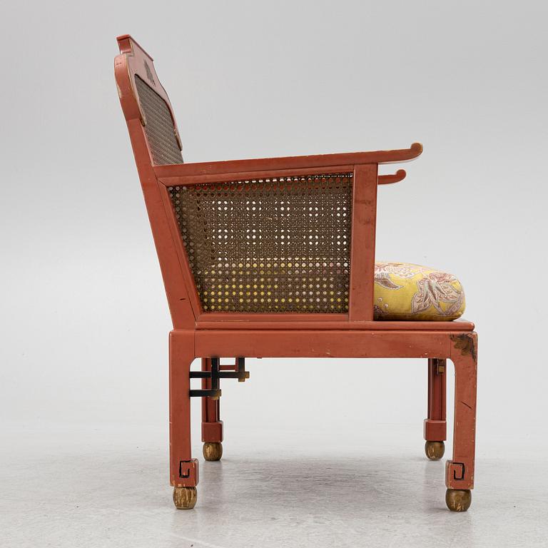 Elias Barup, sofa, armchair, and coffee table, Herbert Andersson's furniture workshops (Gärsnäs), 1930s.