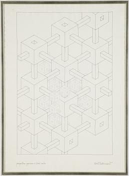 Oscar Reutersvärd, ink, signed.