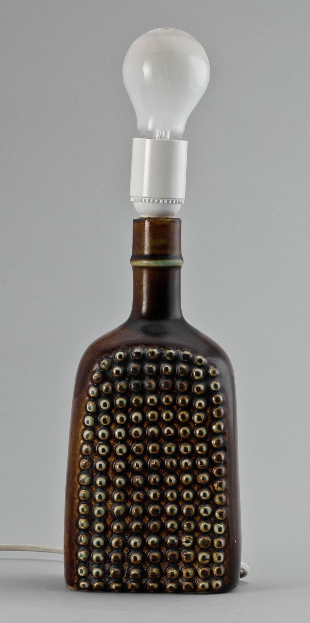 BORDSLAMPA, keramik, Stig Lindberg Gustavsberg. Sign.