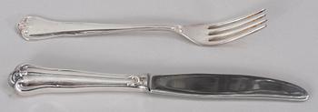 SMÖRGÅSBESTICK, 14 st, silver, Mema 1970-tal.