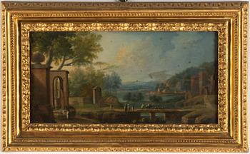 Unknown artist, around 1800, a peir, oil on copper.