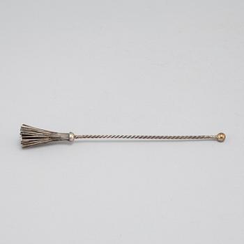 Twelve silver champagne whisks from KG Markströms Guldsmeds Ab in Uppsala, 1929.