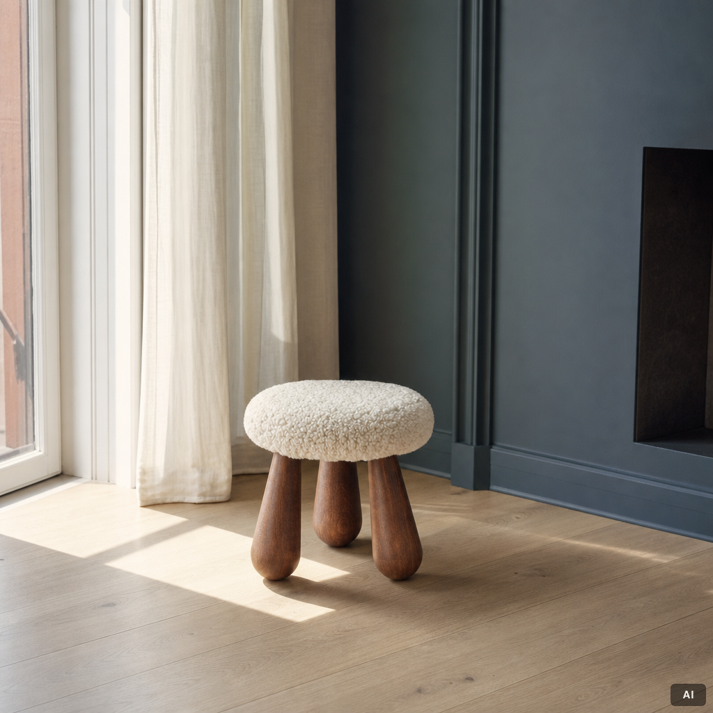 A stool, contemporary production, Sweden.