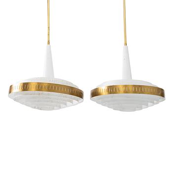 Ceiling lamps, 2 pcs, 1950s/60s.