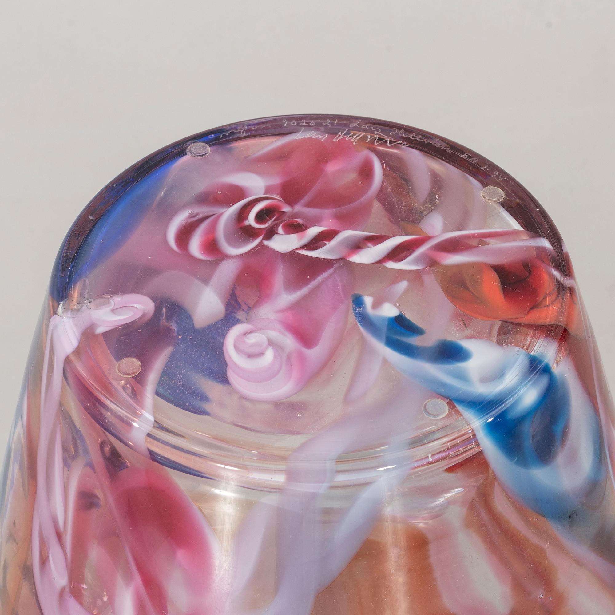 LARS HELLSTEN, lidded urn, signed.